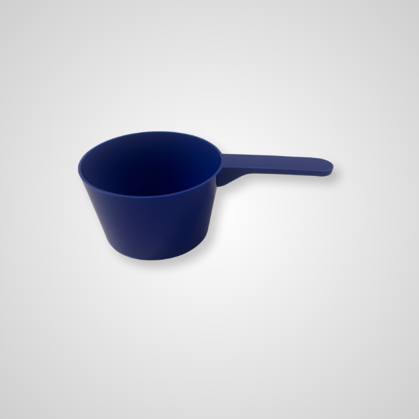 Plastic Scoops - Clear & blue