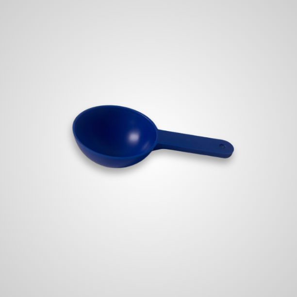 Plastic Scoops - Clear & blue